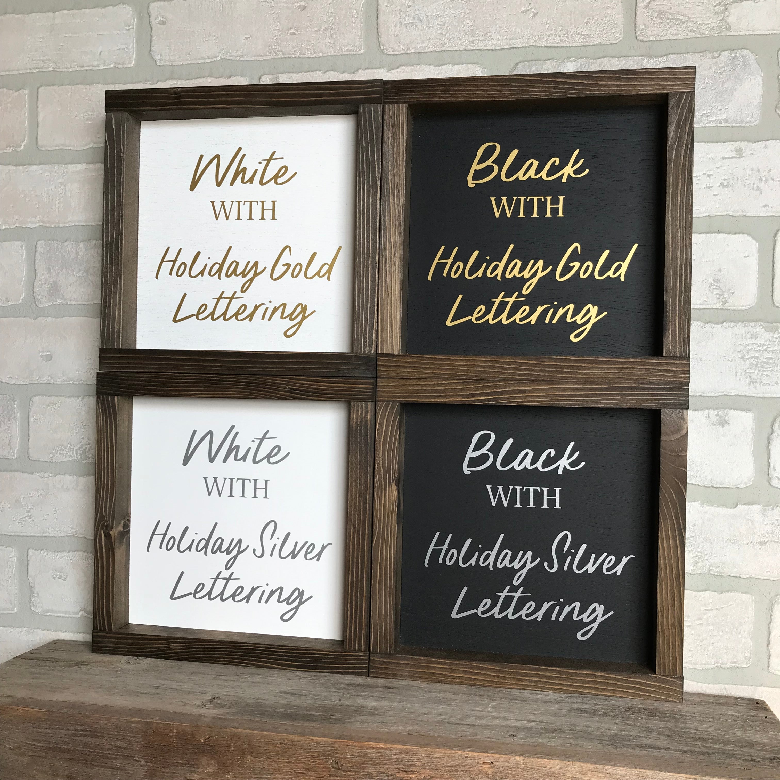 Happy Holidays Christmas Farmhouse Sign