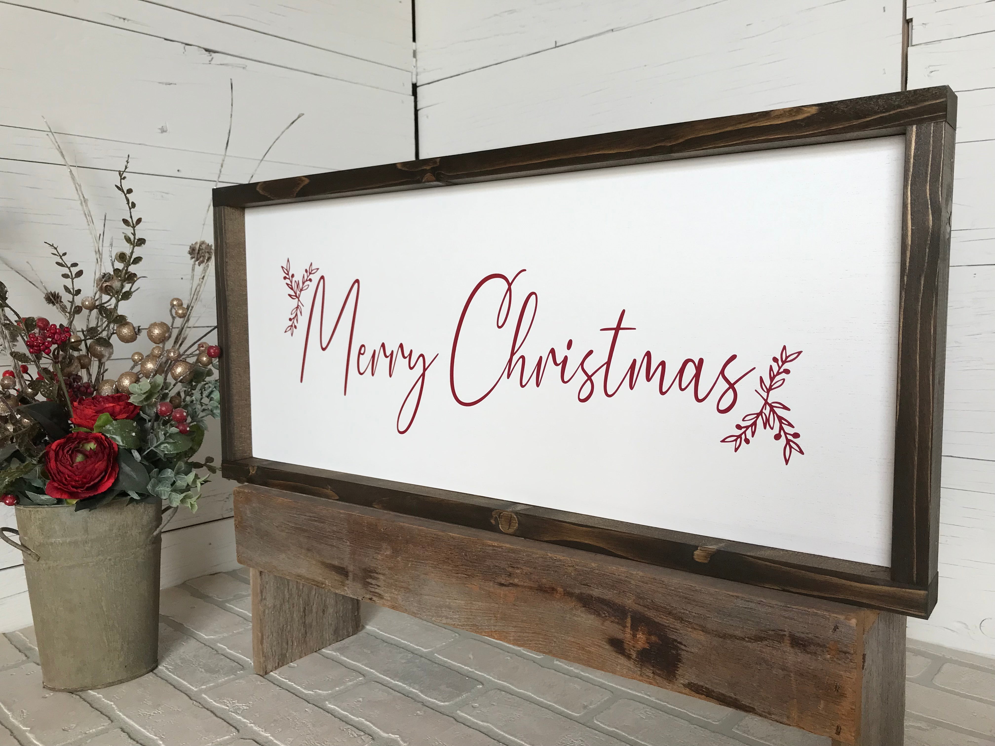 Merry Christmas Farmhouse Sign