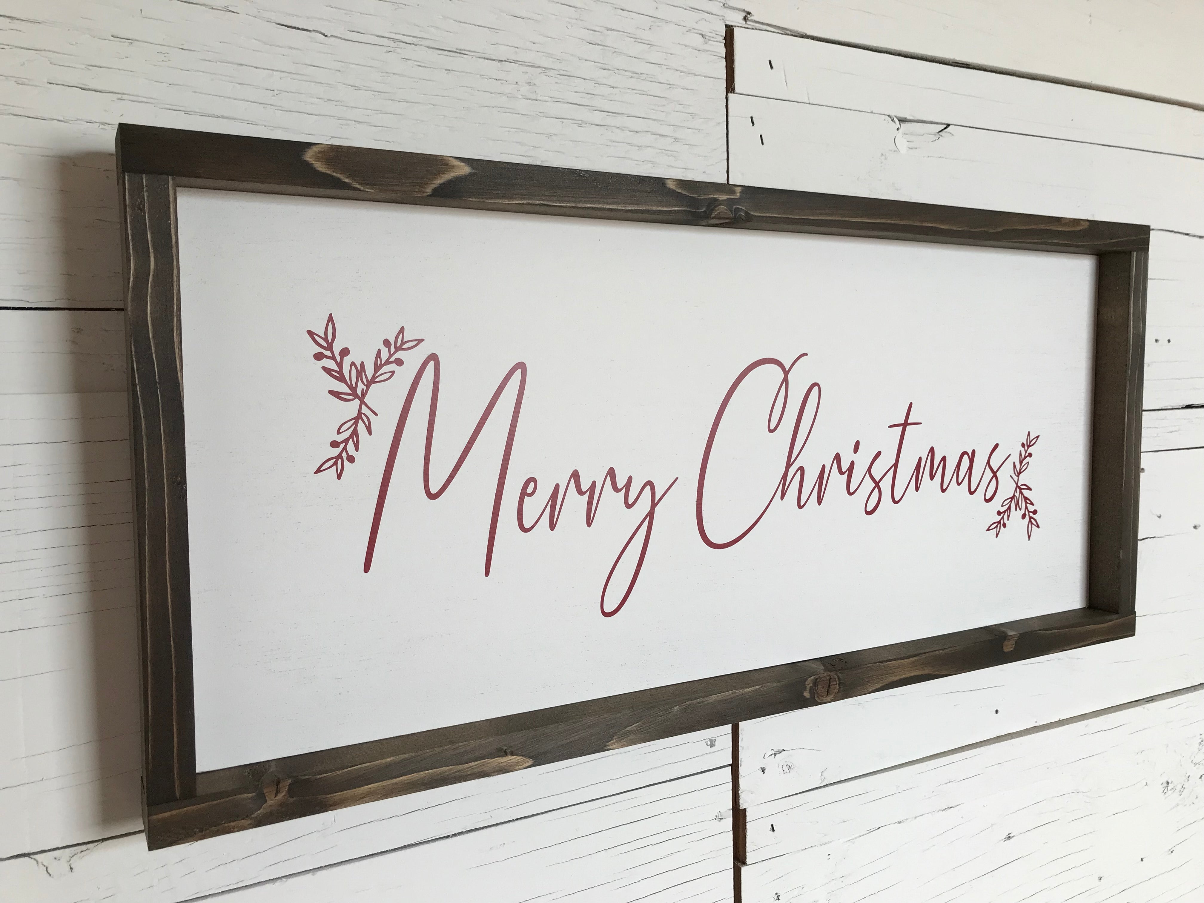 Merry Christmas Farmhouse Sign