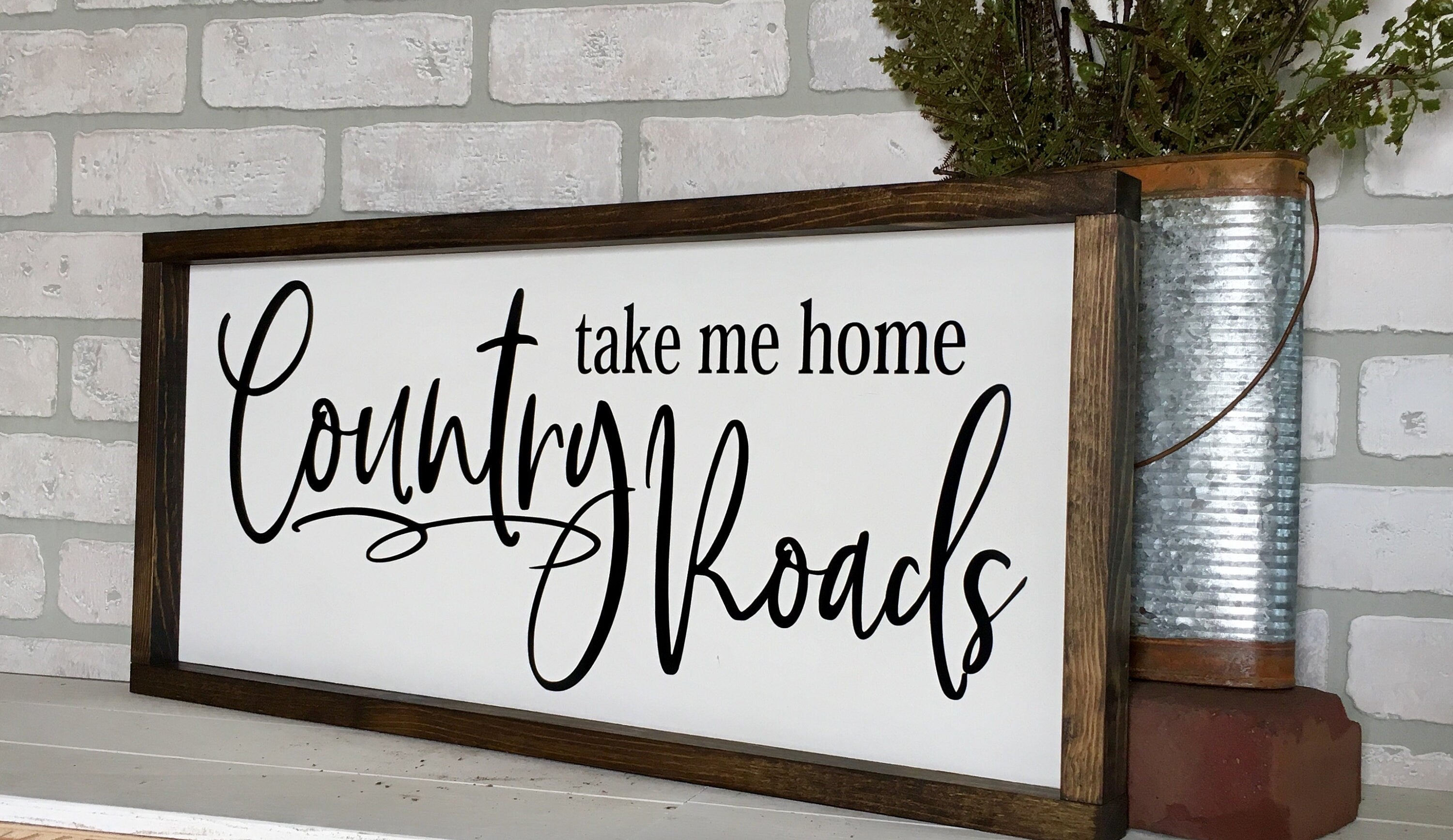 take me home country roads, farmhouse sign, rustic, country wood picture, wall decor