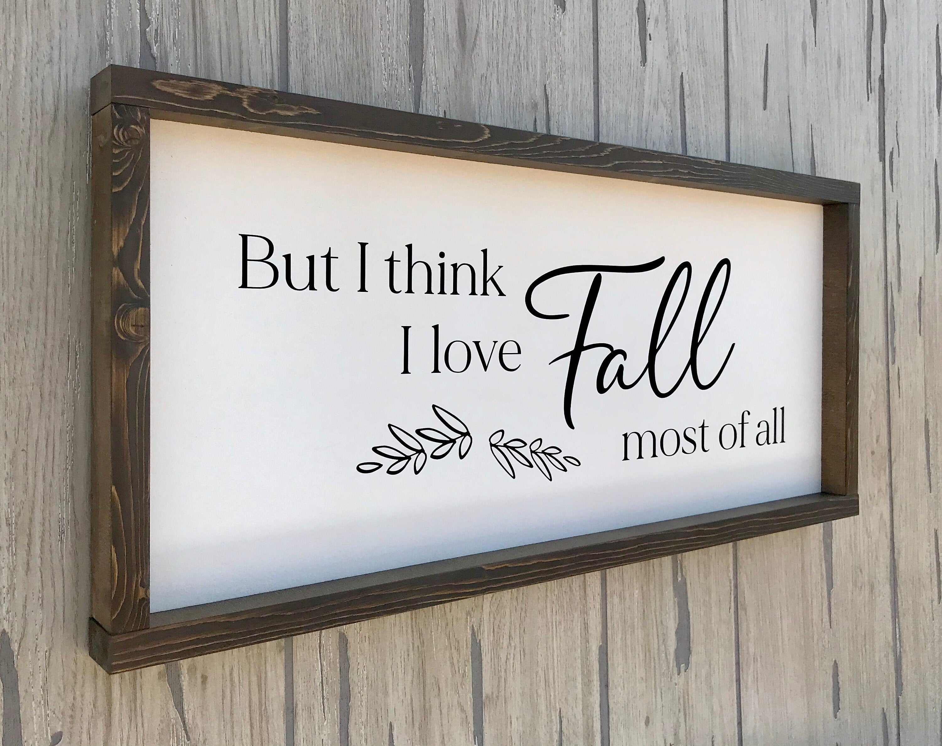 But I think I love Fall most of all, shiplap style rustic farmhouse sign , fall wood signs, home decor, gift for her