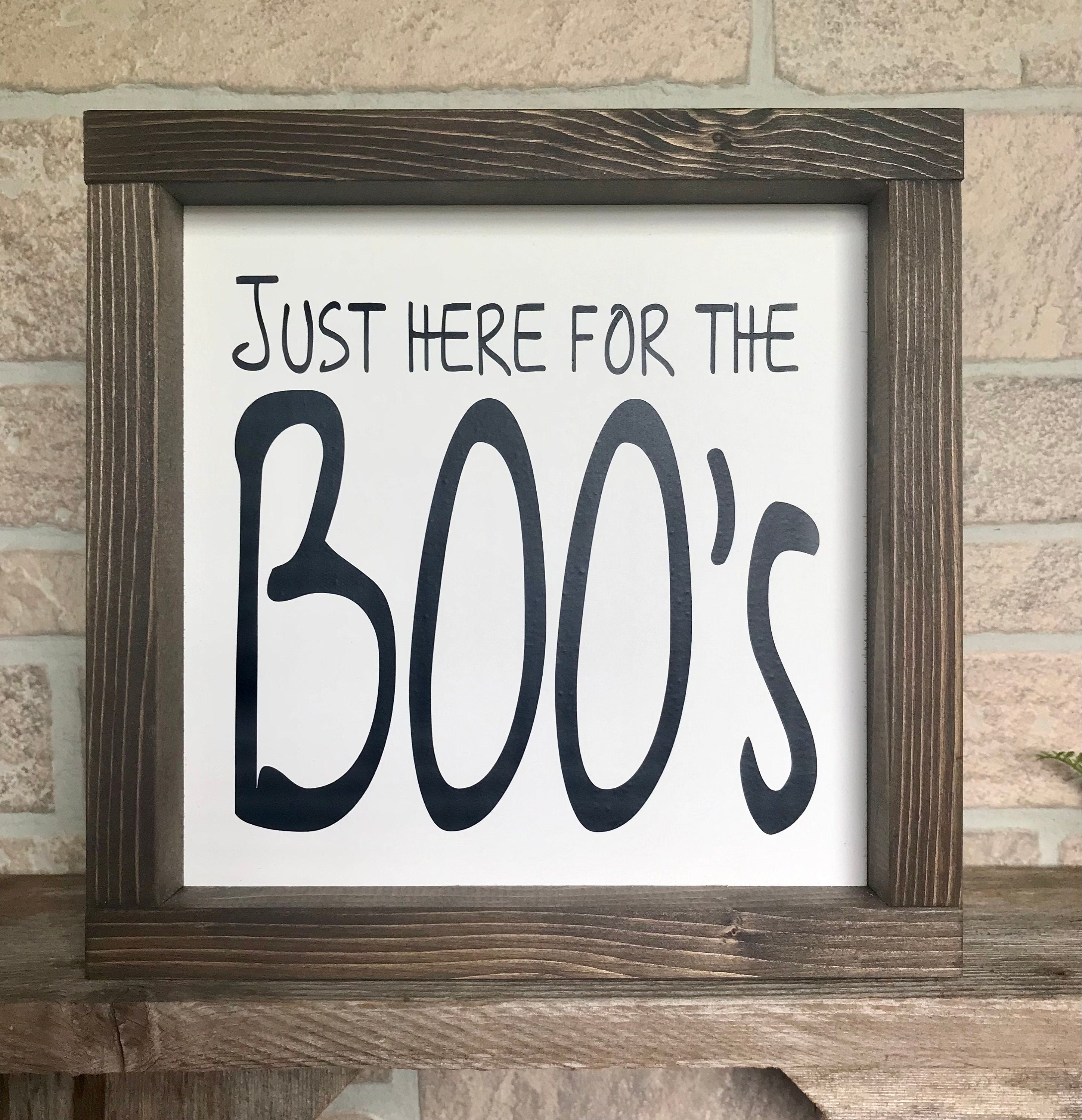 Halloween Farmhouse Signs, Humorous Small Farmhouse Signs, Tiered Tray Sign, Boo Sign, Haunted Farmhouse Sign, Home Scary Home Sign