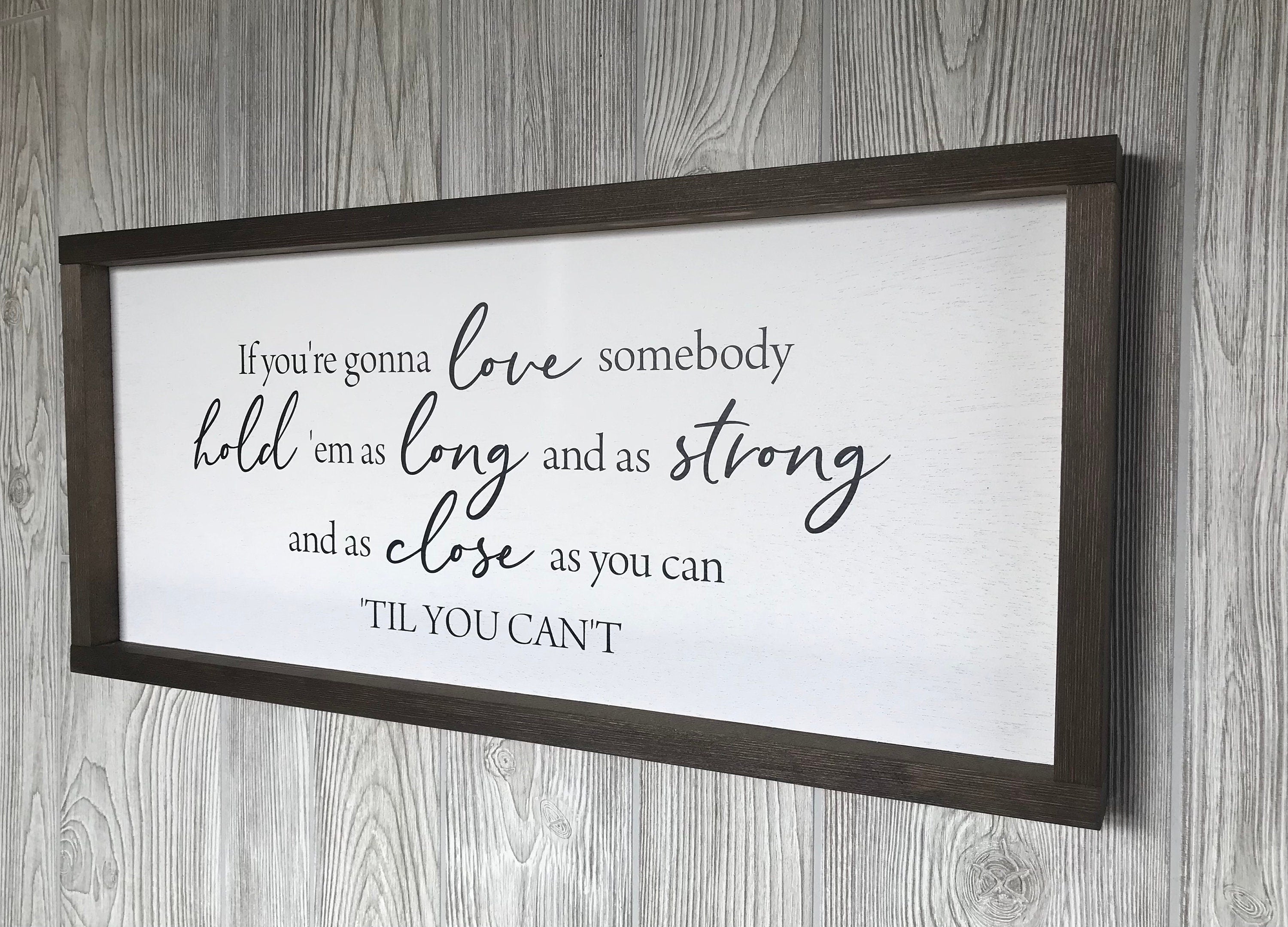 Til you can't, farmhouse sign, framed wooden sign, home decor, wall art, living room decor