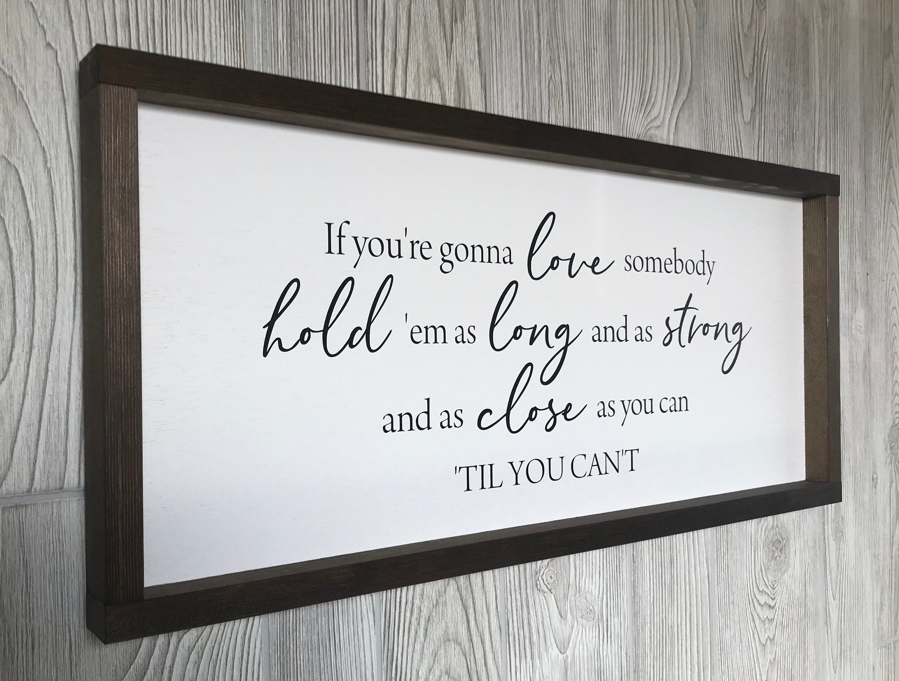 Til you can't, farmhouse sign, framed wooden sign, home decor, wall art, living room decor