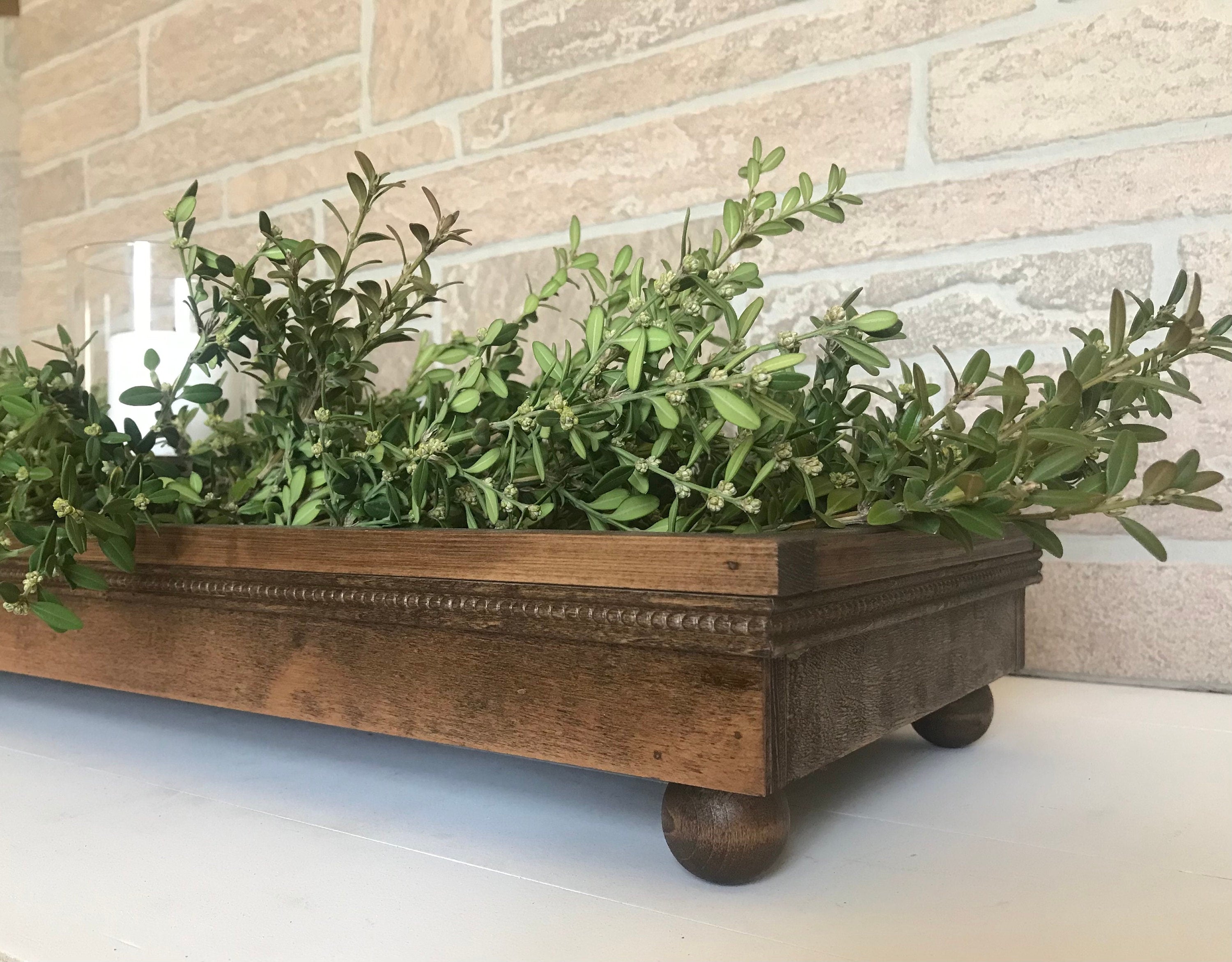 Handmade wooden centerpiece tray, centerpiece box, decorative tray, modern farmhouse, wedding, table top decor