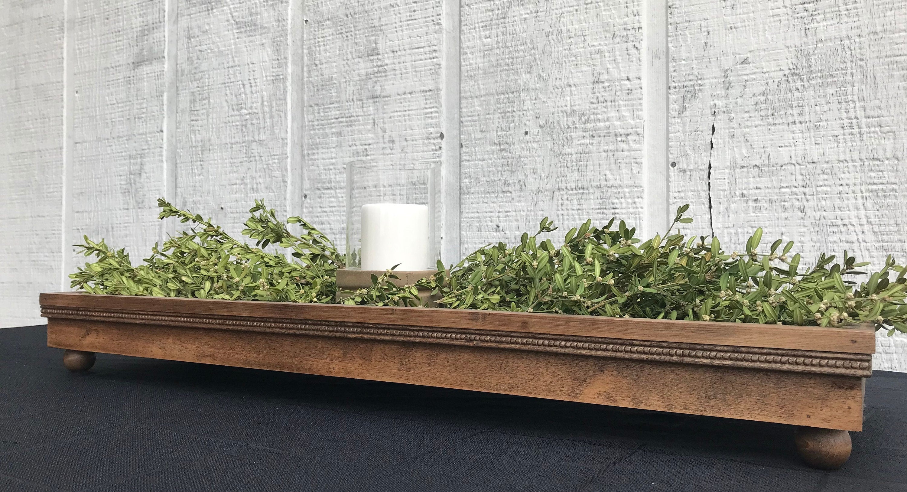 Handmade wooden centerpiece tray, centerpiece box, decorative tray, modern farmhouse, wedding, table top decor