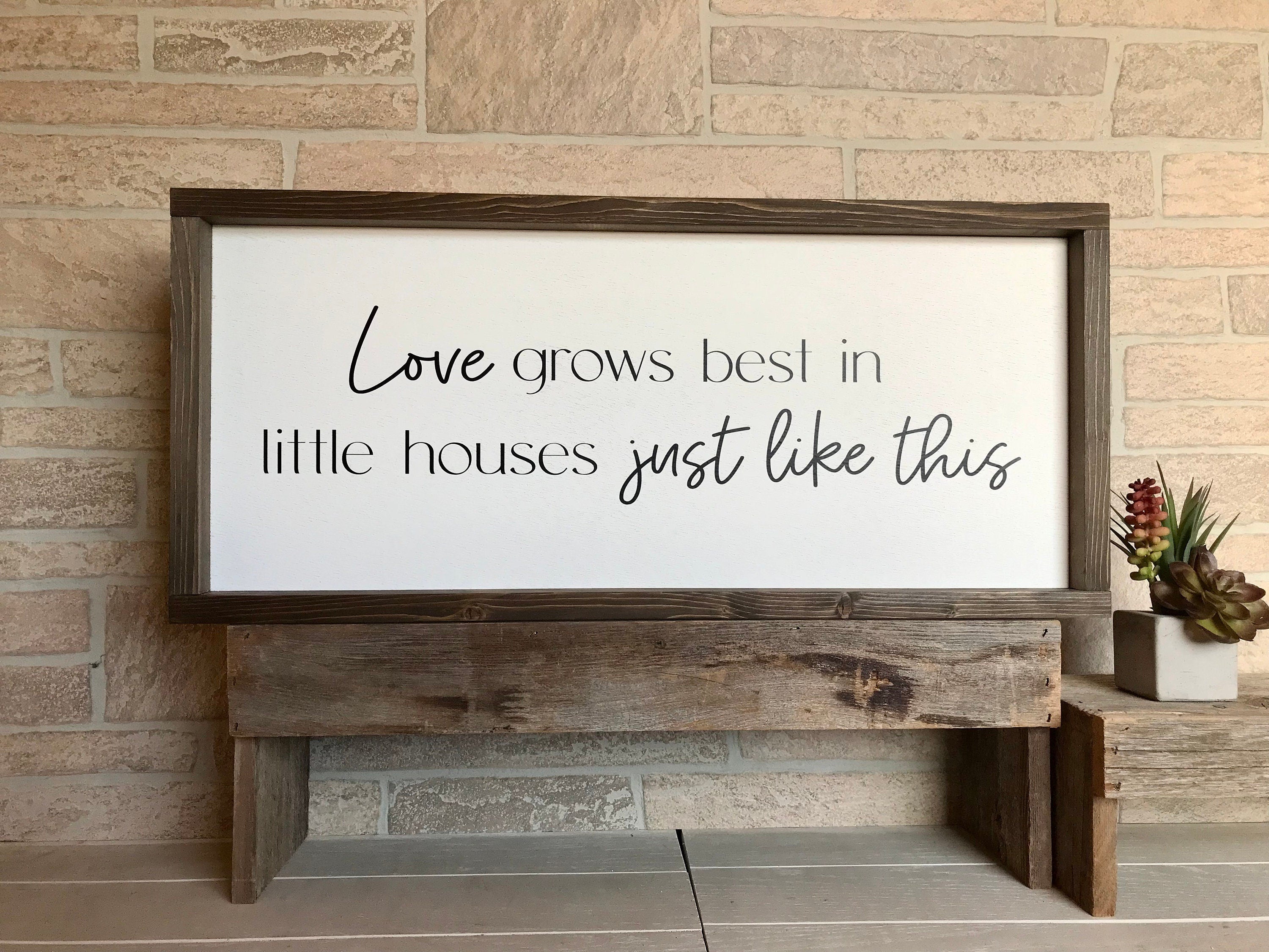 Home decor sign | Our house is just a little house | store Modern Farmhouse Sign